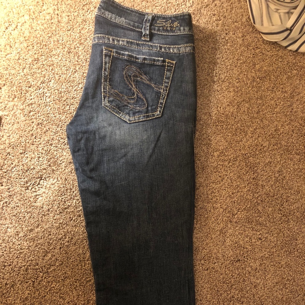 Silver capris